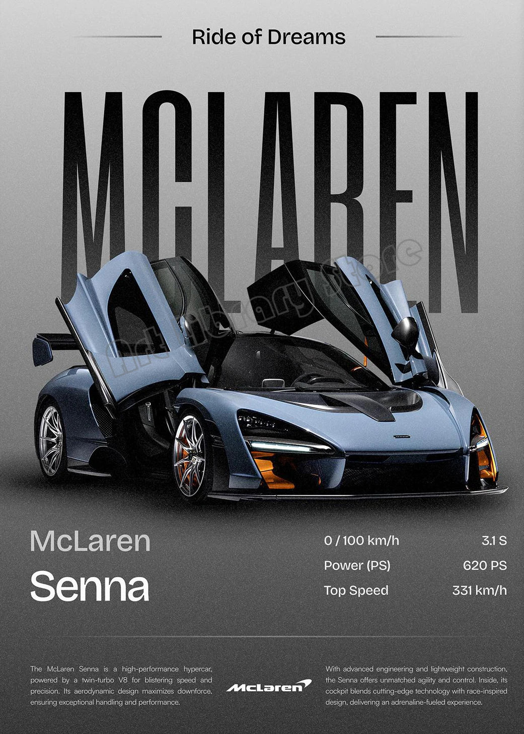 Minimalist Classic 2025 Luxury Supercar JDM Sports Car Auto Poster Canvas Painting Wall Art Pictures Home Garage Office Decor